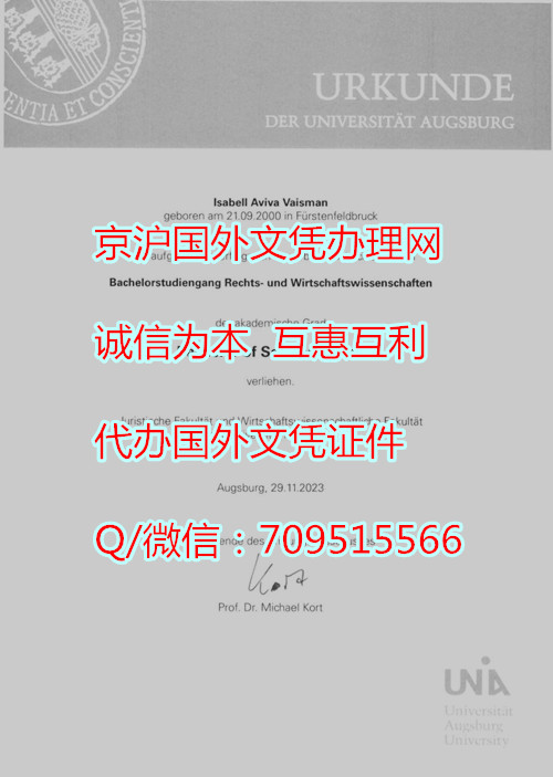 奥格斯堡大学毕业证_副本.jpg